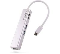 CoolBox Docking Station USB C Hub 5 en 1 Mini Dock Lite : HDMI 2 x USB3.0 microSD et SD Compatible avec Apple MacBook Pro Air