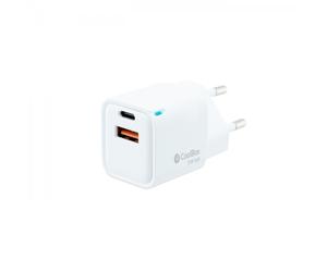 Coolbox GaN Chargeur Mural 20W USB-C/USB-A Charge Rapide - Compact - Double USB - Efficacité Énerg