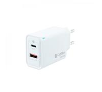 Coolbox GaN Chargeur Mural 45W USB-C/USB-A Charge Rapide - Compact - Compatible avec Plusieurs Appar