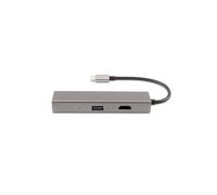 CoolBox Hub miniDOCK4 USB-C Avec fil USB 3.2 Gen 1 (3.1 Gen 1) Type-C Acier