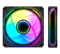 CoolBox Infinity Pro ARGB Boitier PC Ventilateur 12 cm Noir 4 pièce(s)
