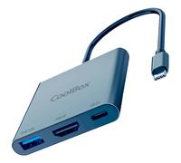 CoolBox miniDOCK C31 Avec fil USB 3.2 Gen 1 (3.1 Gen 1) Type-C Gris