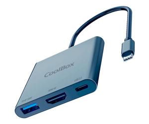 CoolBox miniDOCK C31 Avec fil USB 3.2 Gen 1 (3.1 Gen 1) Type-C Gris