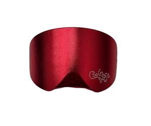 Coolcasc® Coolmasc Exclusive Rouge - Housse masque ski homme | Protection lunette de ski pour lentille - Couvre-masque anti-rayures et poussière, accessoire hiver résistant - Taille universelle