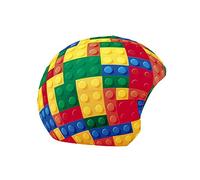 COOLCASC® Coolprint - Couvre Casque Ski - Housse Lycra Extensible et Amusante - Accessoire Ski & Snowboard - Taille Unique