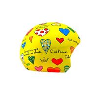 COOLCASC® Coolprint - Couvre Casque Ski - Housse Lycra Extensible et Amusante - Accessoire Ski & Snowboard - Taille Unique