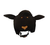 COOLCASC® Mouton Noir - Couvre Casque Ski Enfant Universel - Personnalisez Votre Casque avec Une Housse Ski protectrice, Originale et Amusante - Accessoires Ski - Taille Unique