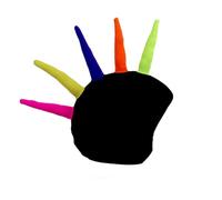 Housse de casque - COOLCASC - Showtime - Noir/Vert - Mixte - Multisport