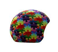 Coolcasc Housse de casque Puzzle multicolore fantaisie Taille unique