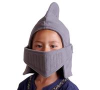 CoolChange Bonnet chaud en polaire pour enfant - Motif casque de chevalier - Gris, gris, Taille unique