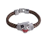 CoolChange Bracelet tressé avec Masque de Ken Kaneki pour Fans de Tokyo Ghoul