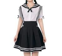 CoolChange Cosplay Uniforme Scolaire Japonais | Costume d'écolière | Couleur: Noir | Taille: L