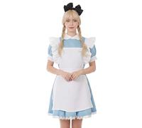 CoolChange Costume Cosplay de Domestique | Robe avec Tablier et Bandeau | Taille: M