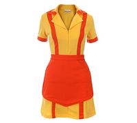 CoolChange Costume de Caroline & Max pour fans de 2 Broke Girls | Unifome de serveuse avec tablier | Taille: S