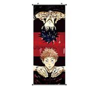 CoolChange Grand Poster en Rouleau | Kakemono de Jujutsu Kaisen Fait de Tissu | 100x40cm | Motiv: Yuji & Megumi