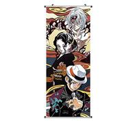 CoolChange Grand Poster en Rouleau/Kakemono de Kimetsu no Yaiba Fait de Tissu | 100x40cm | Muzan Kibutsuji