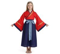CoolChange Robe Hanfu chinoise | Costume pour enfants pour fans de Mulan | Taille: 130