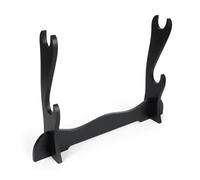 CoolChange Support d'épée en bois pour katana | Présentoir décoratif pour 2 épées | Couleur: noir