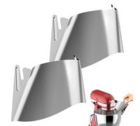 COOLCOOK Lot de 2 Entonnoirs en Acier Inoxydable pour KitchenAid Accessoire | Entonnoir universel pour robot de cuisine, compatible bol 5 mm d'épaisseur