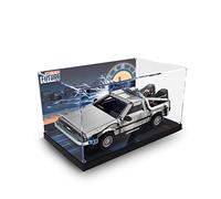 cooldac Boîte de vitrine en acrylique compatible avec Lego 10300 Retour vers le futur Delorean DMC 12 Machine à remonter le temps, étanche à la poussière Transparent (modèle non inclus)