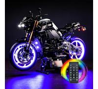 cooldac Kit d'éclairage LED pour Lego 42159 Technic Yamaha MT-10 SP, télécommande, kit d'éclairage décoratif créatif compatible avec le modèle de briques Lego 42159 Technic Yamaha MT-10 SP, kit Lego