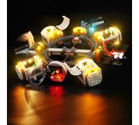cooldac Kit d'éclairage LED pour Lego 60433 - Station spatiale modulaire (éclairage uniquement, pas de Lego) - Kit de lumières décoratives créatives compatibles avec Lego 60433 - Modèle de bloc de