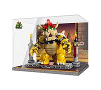 cooldac Vitrine en acrylique Box compatible avec Lego 71411 Super Mario Le puissant Bowser, vitrine de présentation transparente et étanche (Le modèle n'est pas inclus)