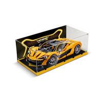 cooldac Vitrine en acrylique compatible avec Lego Technic 42172 Mclaren P1, étanche à la poussière, transparent, écran HD Backdrop compatible avec les kits de construction Lego Technic 42172 (boîte