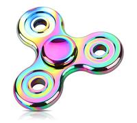 Coolden Hand Spinner EDC Jouet Hand Fidget Toys Durable High Speed Stainless Steel Bearing 2-5 Min Spins Brass Material Finger Gyro Anti Stress Relief Focus Jouet pour Adultes Enfants Coloré
