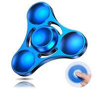 Coolden Hand Spinner Metal Jouet Fidget Toys Durable High Speed Stainless Steel Bearing 2-5 Min Finger Spins Anti Stress Relief ADHD Fidget Spinner Cadeau pour Enfants Adultes Bleu
