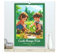 Coole Manga Kids. Lustige Abenteuer im Pixelreich (hochwertiger Premium Wandkalender 2026 DIN A2 hoch), Kunstdruck in Hochglanz: Mit Manga Comics in eine Welt voller Lachen und Abenteuer!