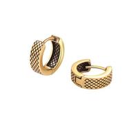 Coole Ohrringe Für Männer Modische Altmodische Vielseitige High-End Gold Und Silber Ohrringe Glitzer Ohrringe Silber Stecker (Gold, 13x12.5mm)