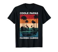 Coole Papas Conduite Cabriolet Rétro Voiture Motif Voiture Fan T-Shirt