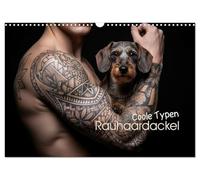 Coole Typen - Rauhaardackel (Wandkalender 2026 DIN A3 quer), CALVENDO Monatskalender: Rauhaardackel sind die Super-Models mit Herz und Ausstrahlung