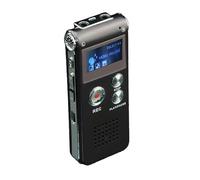 COOLEAD Dictaphone professionnel USB 8 Go avec lecteur MP3, enregistreur vocal portable avec double microphone sensible et haut-parleur intégré dictaphone avec lecteur MP3