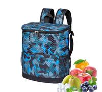 Cooler Bag - 33x29cm Insulated Backpack, Leak Proof Travel Carrier, Foldable Thermal Lunch Storage, Oxford Cloth Pearl Cotton Cooler Bag | Portable Picnic Insulation Bags for Hiking Camping Beach