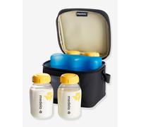 Cooler Bag - Compartiment et bloc réfrigérant + 4 biberons noir TU