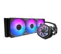 Cooler Master Atmos II 360 VRM Freeform 2.0 Refroidisseur de liquide pour processeur, pompe à double chambre, éclairage aRGB personnalisable, Qperation silencieuse, installation facile, AMD Ryzen 9
