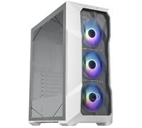 Cooler Master Boîtier Tour intermédiaire TD500 Mesh V2 Blanc, Maille polygonale, 3 Ventilateurs ARGB de 120 mm, USB Gen 2 Type C