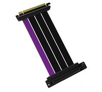 Cooler Master Câble élévateur PCIe 4.0 x16-200mm, noir/violet, connecteurs PCIe X 16, fiche vers PCIe X16 jack 90°