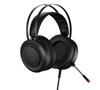Cooler Master CH321 Micro-casque gaming - transducteurs néodyme 50mm, microphone omnidirectionnel, coussinets amovibles rembourrés en cuir artificiel, compatible PC et consoles - USB type A