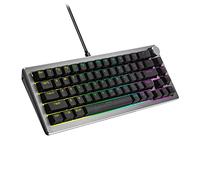 Cooler Master CK720 Clavier de jeu mécanique remplaçable à chaud 65 % gris sidéral, commutateurs blancs à clic doux, RVB personnalisable, connectivité USB-C, cadran 3 voies, QWERTY (CK-720-GKKW1-US)
