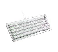 Cooler Master CK720 Clavier de jeu mécanique USB 65 % remplaçable à chaud Blanc argenté