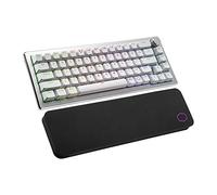 Cooler Master CK721 65 % hybride sans fil 2,4 GHz/Bluetooth argenté et blanc Clavier mécanique de jeu, interrupteurs bleus à clic, RVB personnalisable, design ergonomique, cadran à 3 voies,