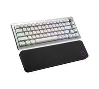 Cooler Master CK721 CK-721-SKTM1-US Clavier de jeu mécanique sans fil hybride 65 % sans fil 2,4 GHz/Bluetooth argenté/blanc, commutateurs marron tactiles, RVB personnalisable, design ergonomique,