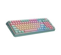 Cooler Master Clavier de jeu mécanique RVB MK770 Macaron sans fil, Kailh Box V2 commutateurs rouges linéaires, structure d'étanchéité, remplaçable à chaud, Bluetooth, 2,4 GHz, cadran tactile à 3 voies