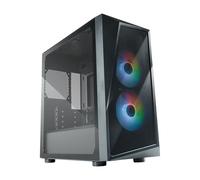 Cooler Master CMP 320 Boîtier PC - Châssis Mini-Tour avec 2 Ventilateurs ARGB de 120 mm, Micro-ATX, Panneau latéral en Verre trempé, Refroidissement Polyvalent et Prise en Charge des Composants, Noir