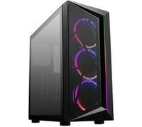 Cooler Master – Boîtier PC CMP 510 – Moyen Tour ATX, RGB, Panneau latéral verre trempé – Noir