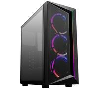 Cooler Master – Boîtier PC CMP 510 – Moyen Tour ATX, RGB, Panneau latéral verre trempé – Noir