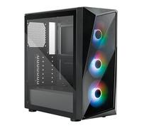 Cooler Master Boîtier PC CMP 520 ATX Moyen Tour – Mesh avant, 3x ARGB 120mm, Verre Trempé – Noir